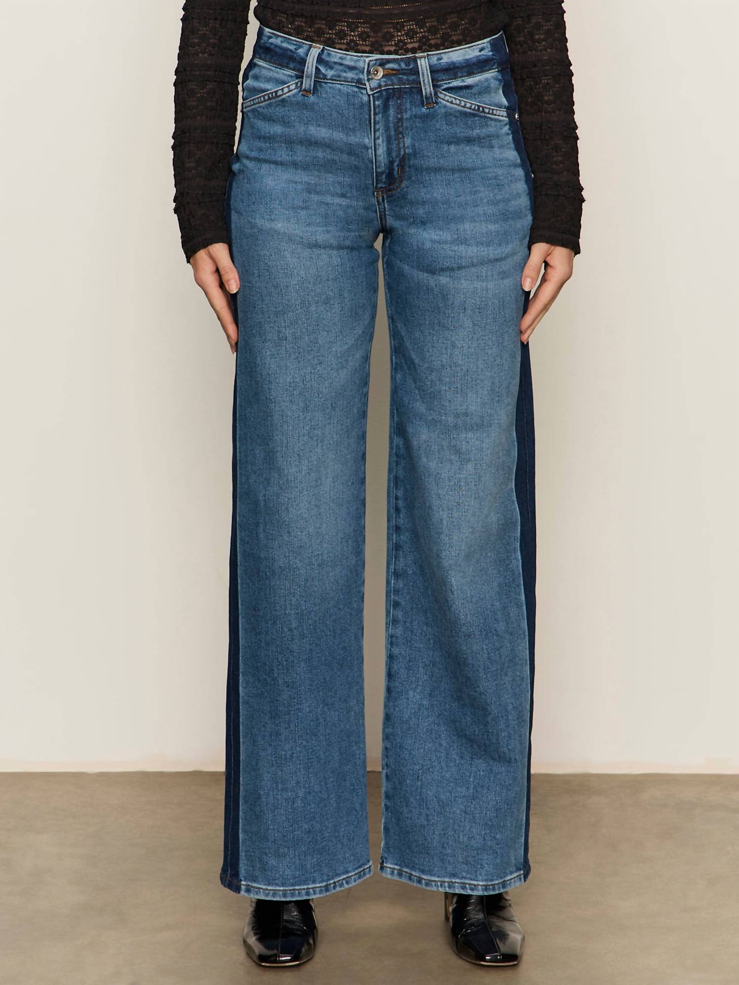 Sanctuary - Tuxedo Relaxed Straight Jean