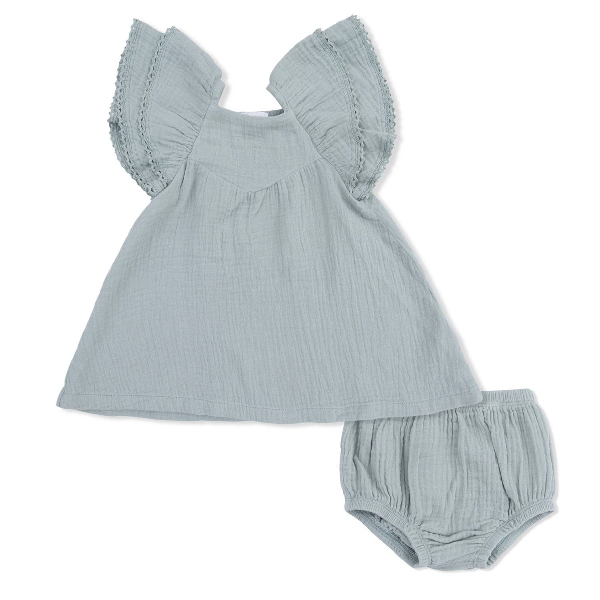 Angel Dear - Girls V-neck Dress And Bloomer