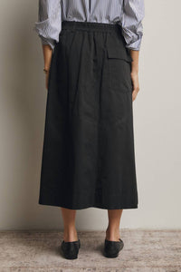 Forte - Pleated A-Line Midi Skirt