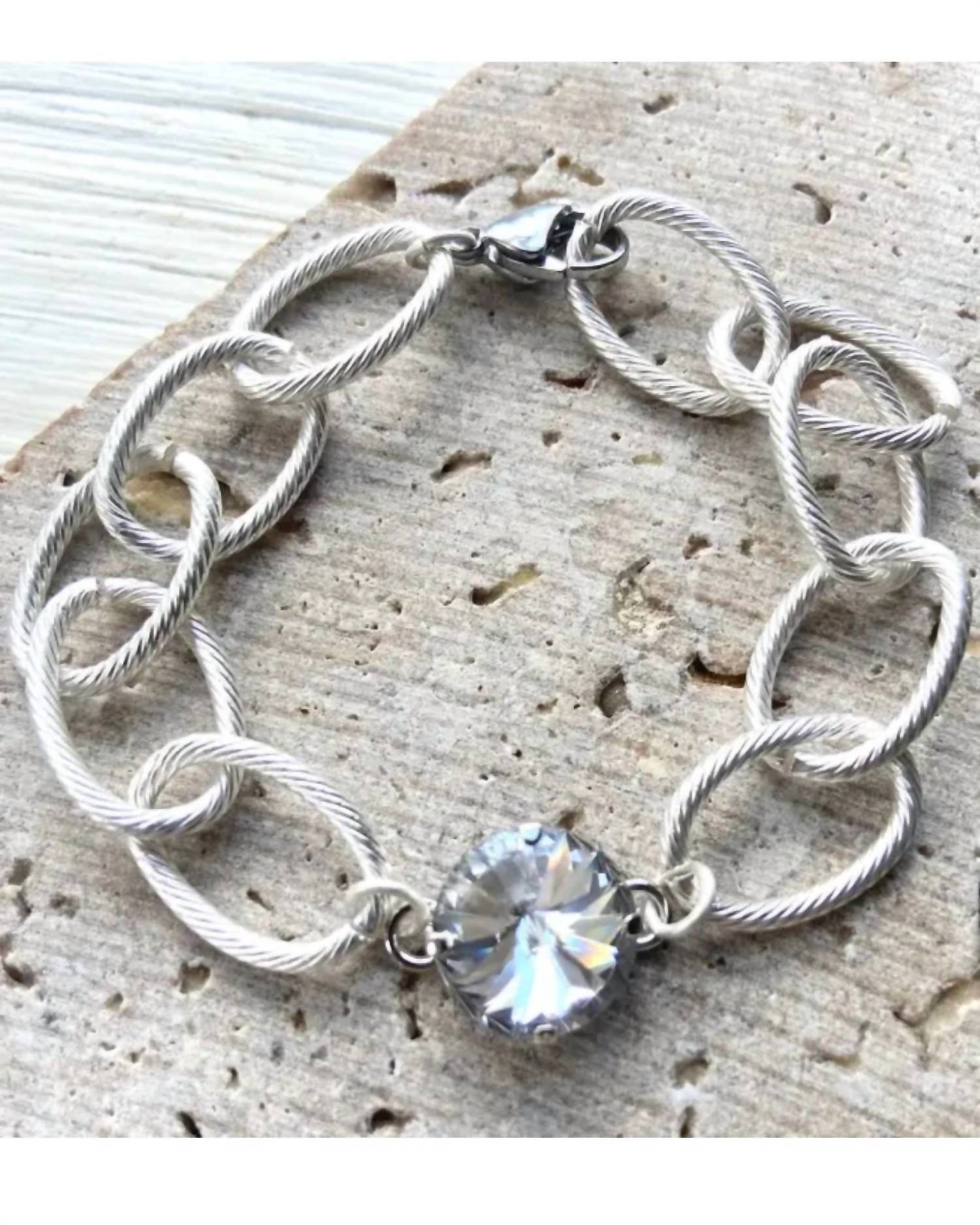 Vb & Co. - Women's Swarovski Chunky Bracelet