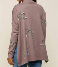 Entro - Leopard Sweater Top
