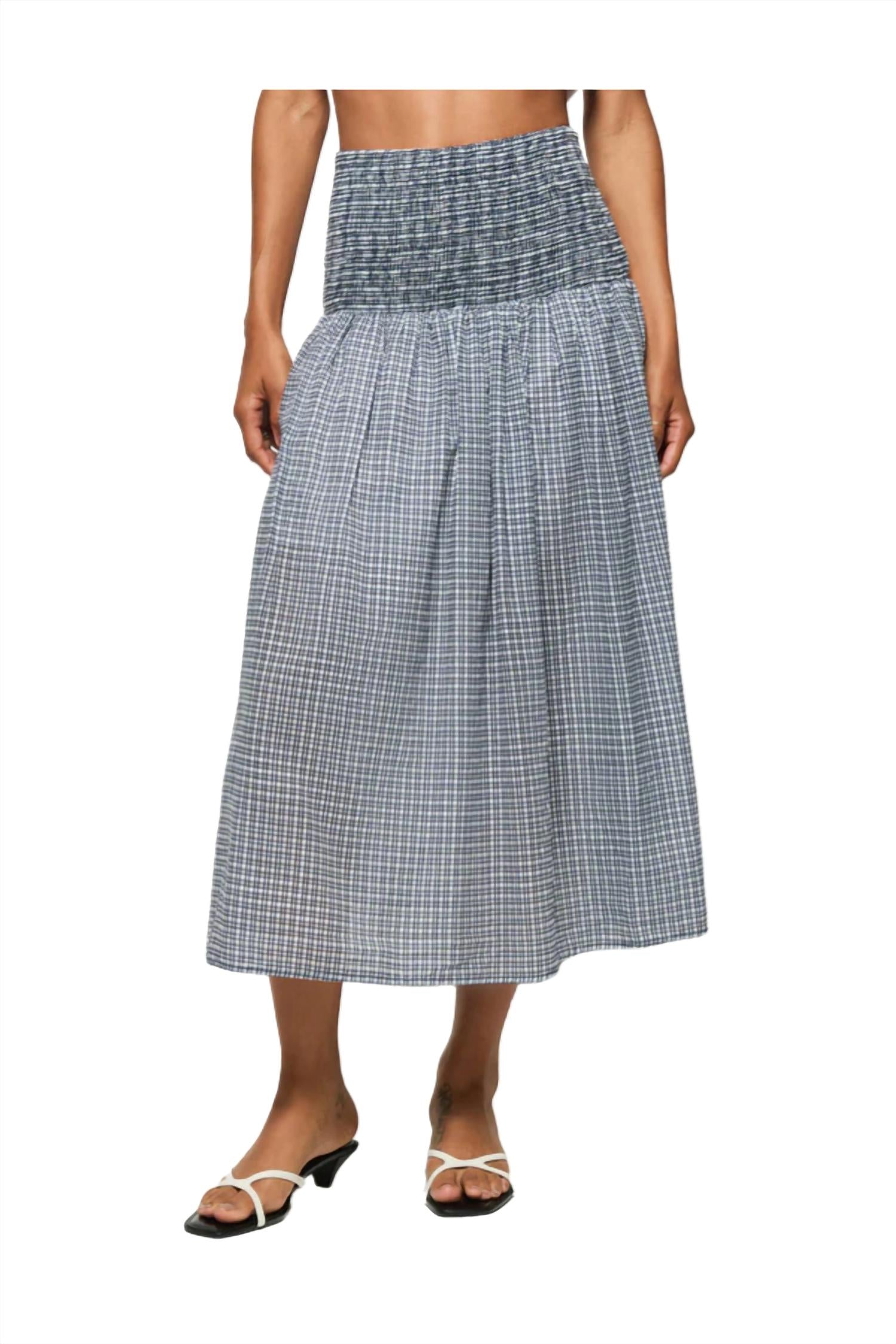 Nation Ltd - Summer Smocked Midi Skirt