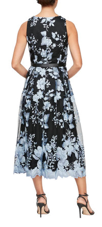 Alex Evenings - Floral embroidered midi dress