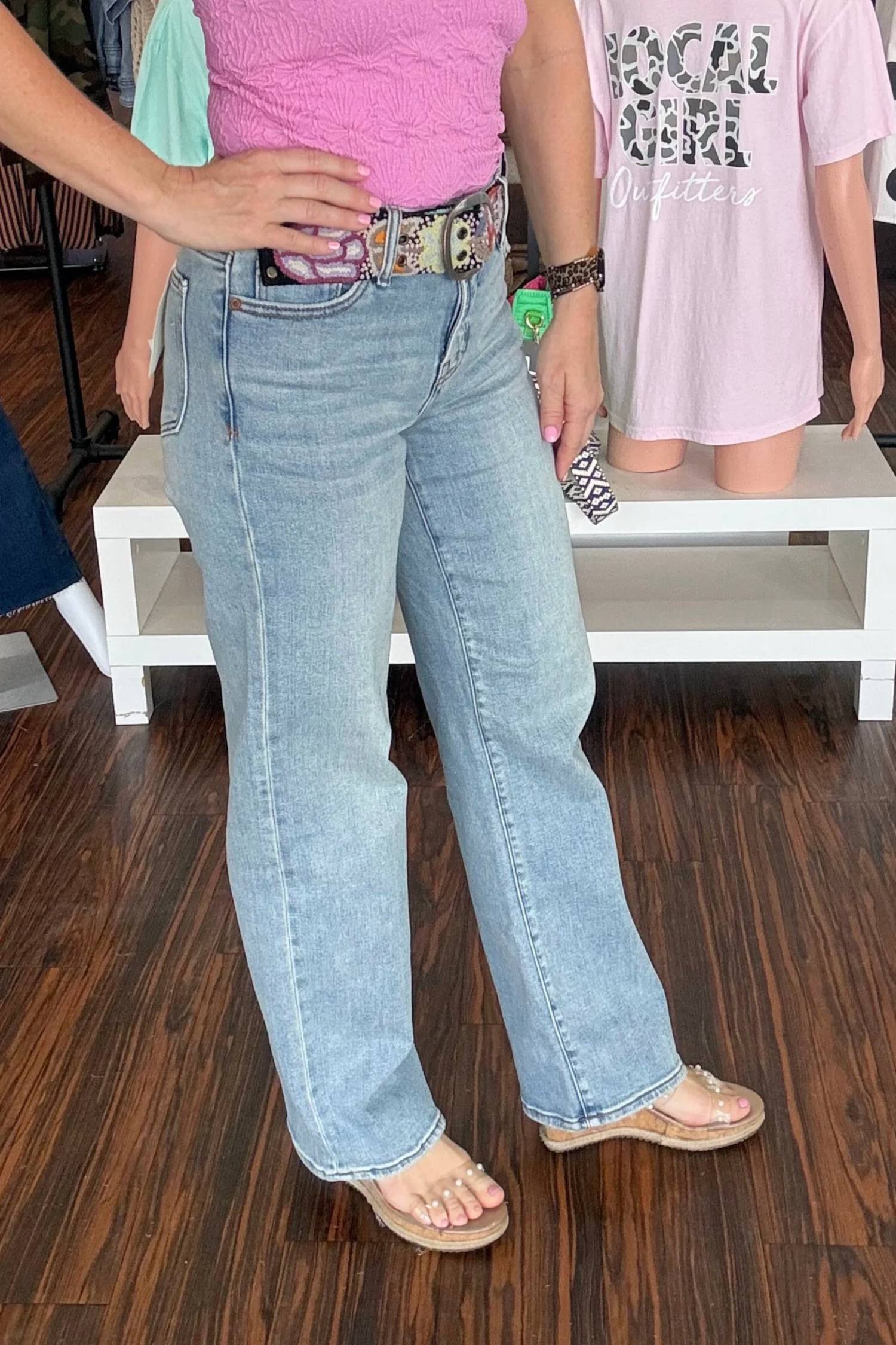 Hidden - Mid Rise Straight Jeans