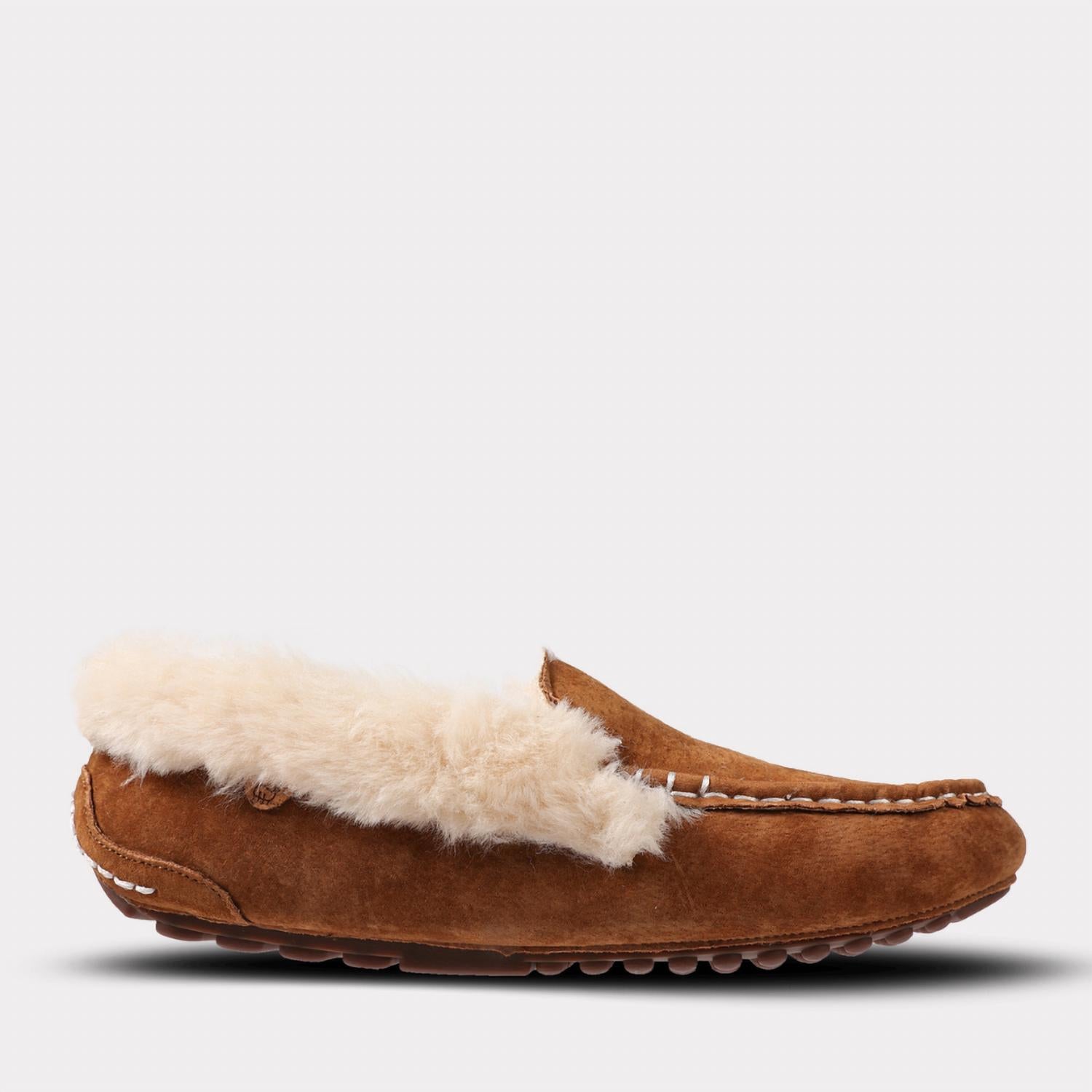 Lamo Women's Aussie Slip-on Moc Slippers in chestnut - women's shoe