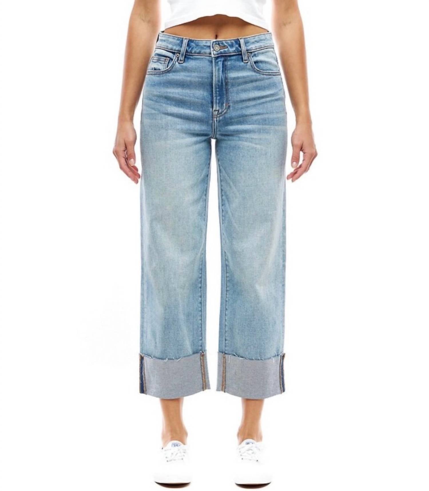 Hidden - Ella Wide Cuff Jeans