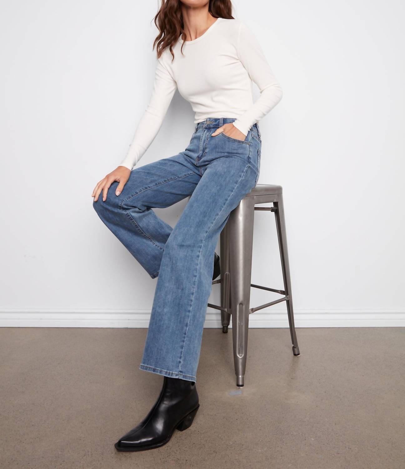 Charlie B - Chloe Wide Leg Jeans