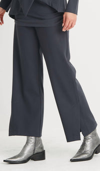 Planet By Lauren G. - PEACHSKIN SIDESLIT PANT