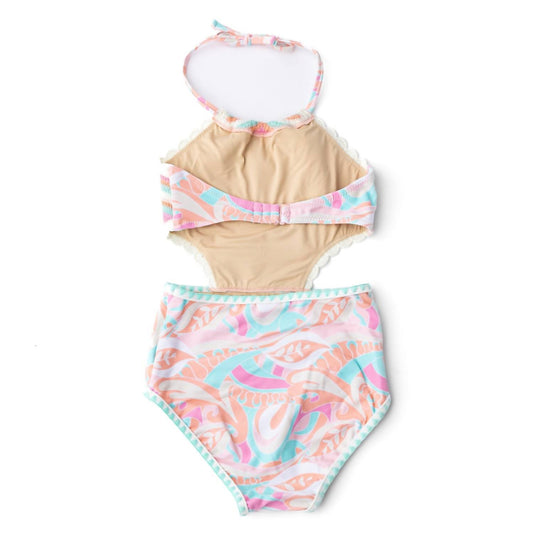 Shade Critters - Girl's Crochet Halter One Piece Swimsuit