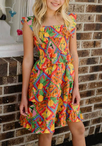 Briton Court - Remi Floral Smocked Mini Dress