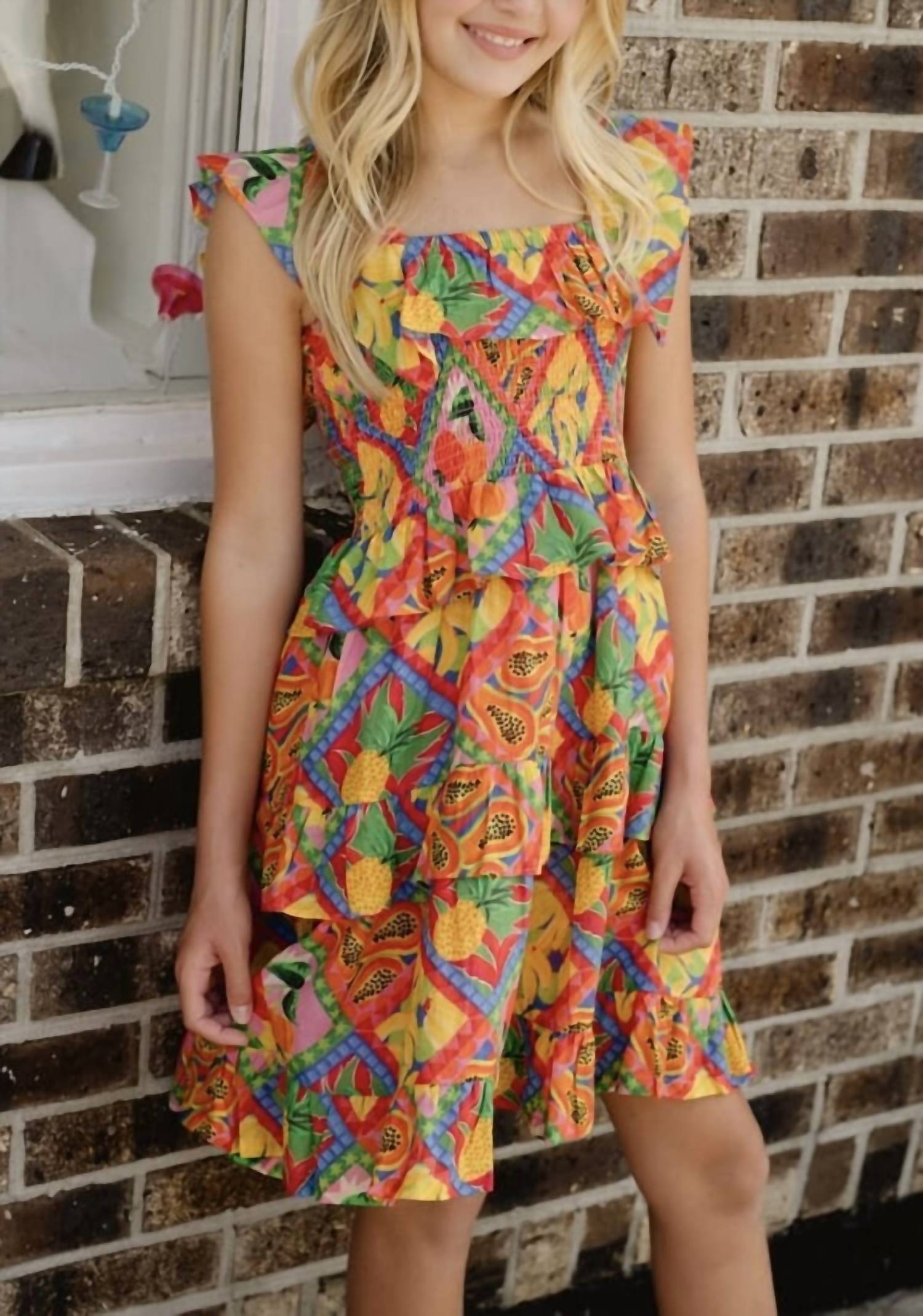 Briton Court - Remi Floral Smocked Mini Dress