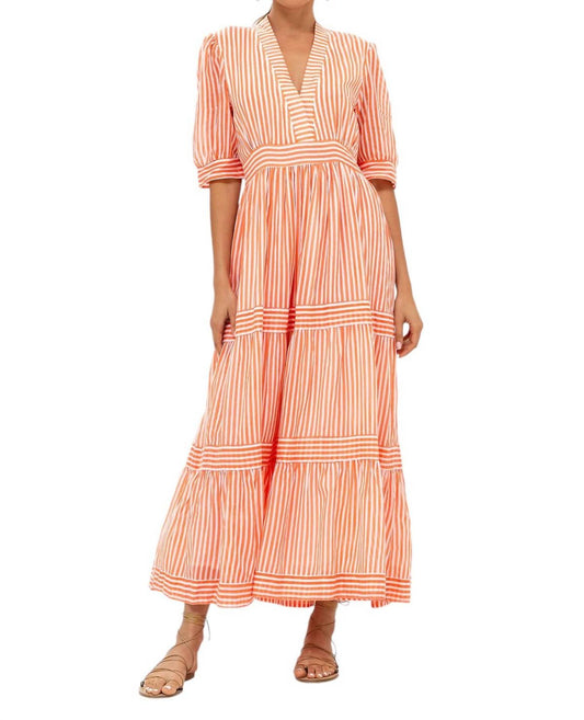 Oliphant - V NECK CUFFED MAXI DRESS