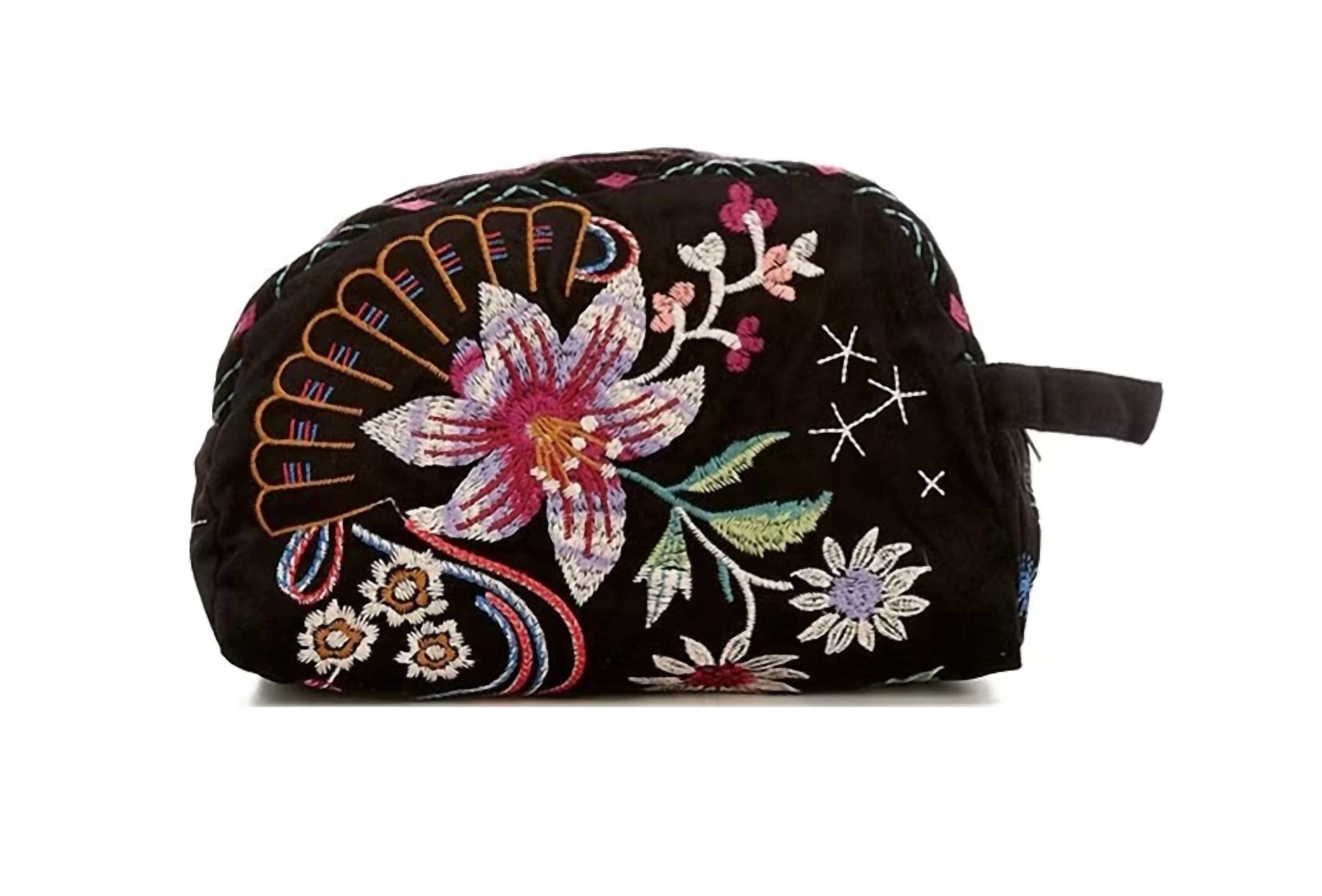 Johnny Was - Colette Velvet Makeup Bag