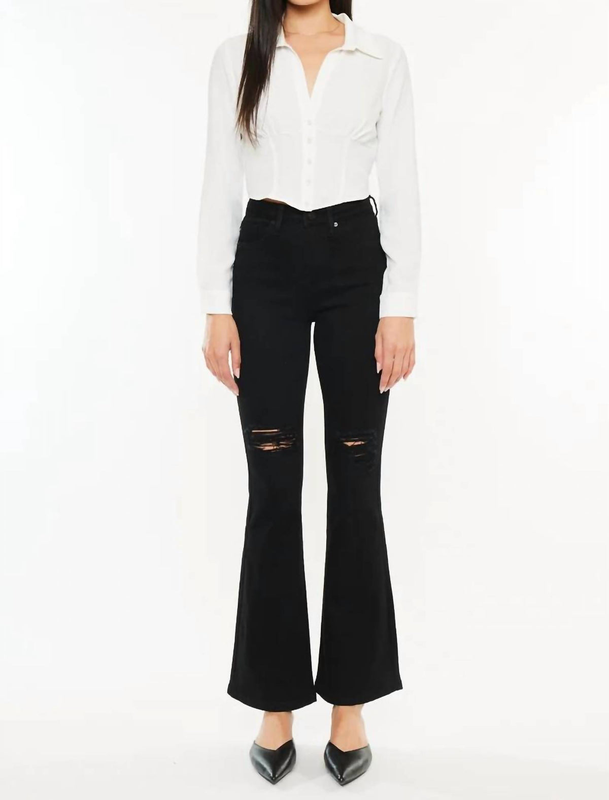 Kancan - Mars High Rise Flare Jeans