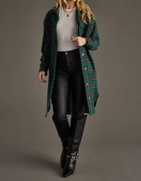 Panache - Plaid Long Shacket