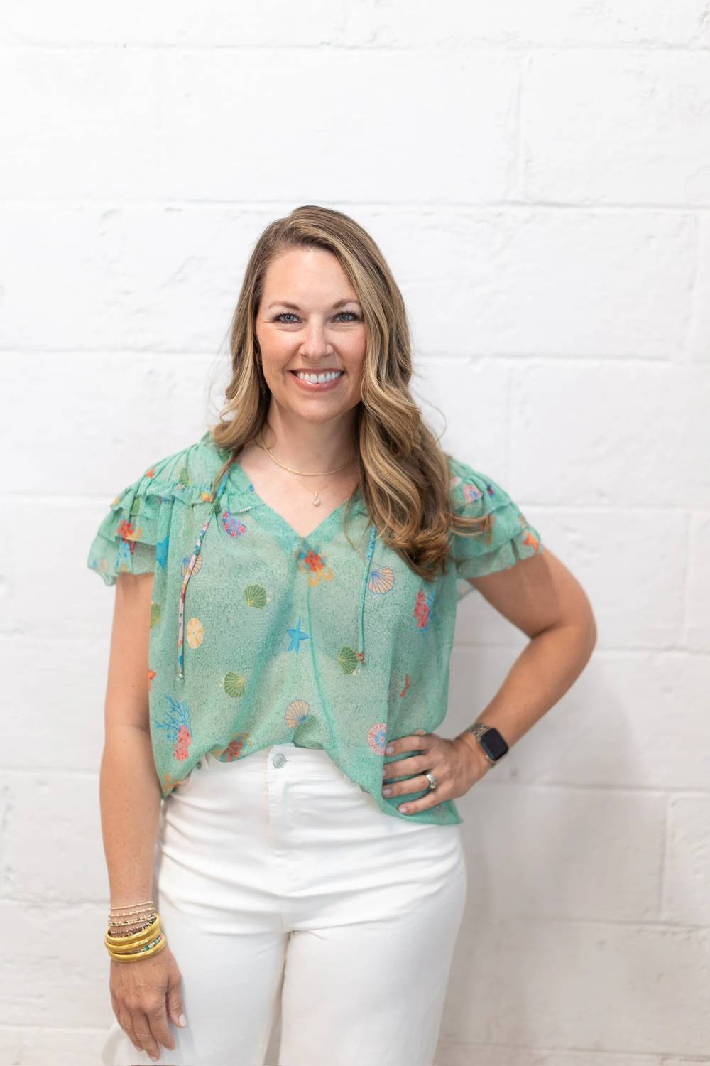Olivaceous - Devon Ruffle Top