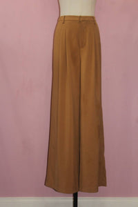 GREYLIN Women's Stanley Wide Leg Trousers in camel - women's pants