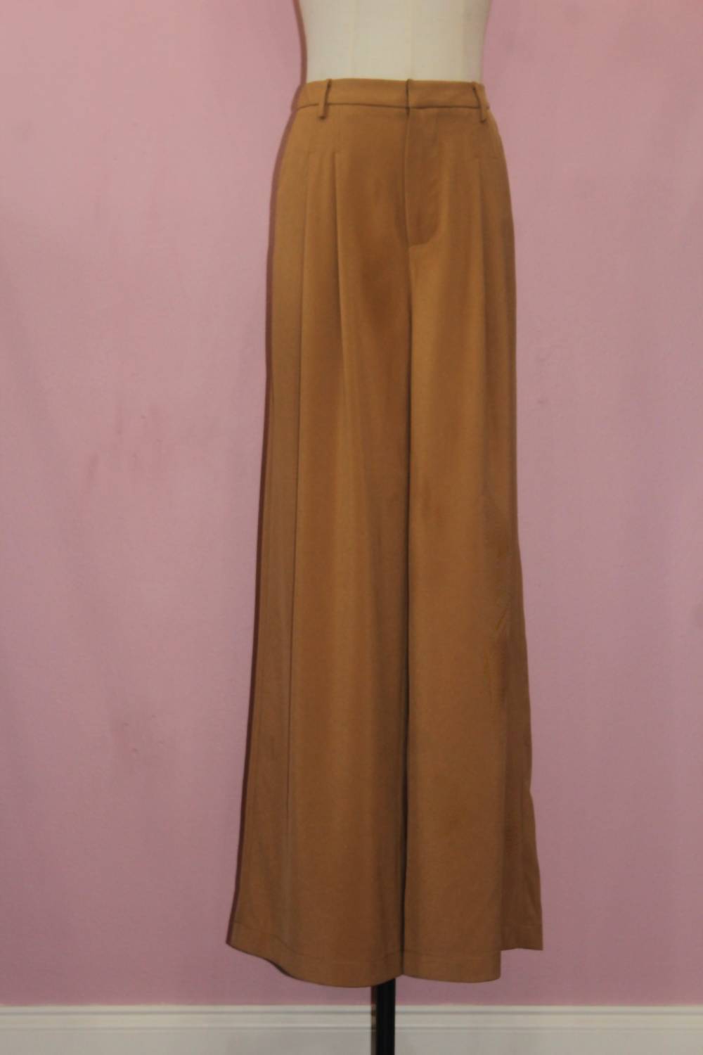 GREYLIN Women's Stanley Wide Leg Trousers in camel - women's pants