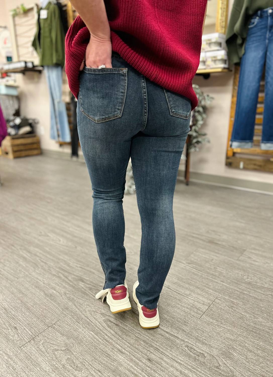 Judy Blue - High Rise Tummy Control Step Hem Skinny Jeans