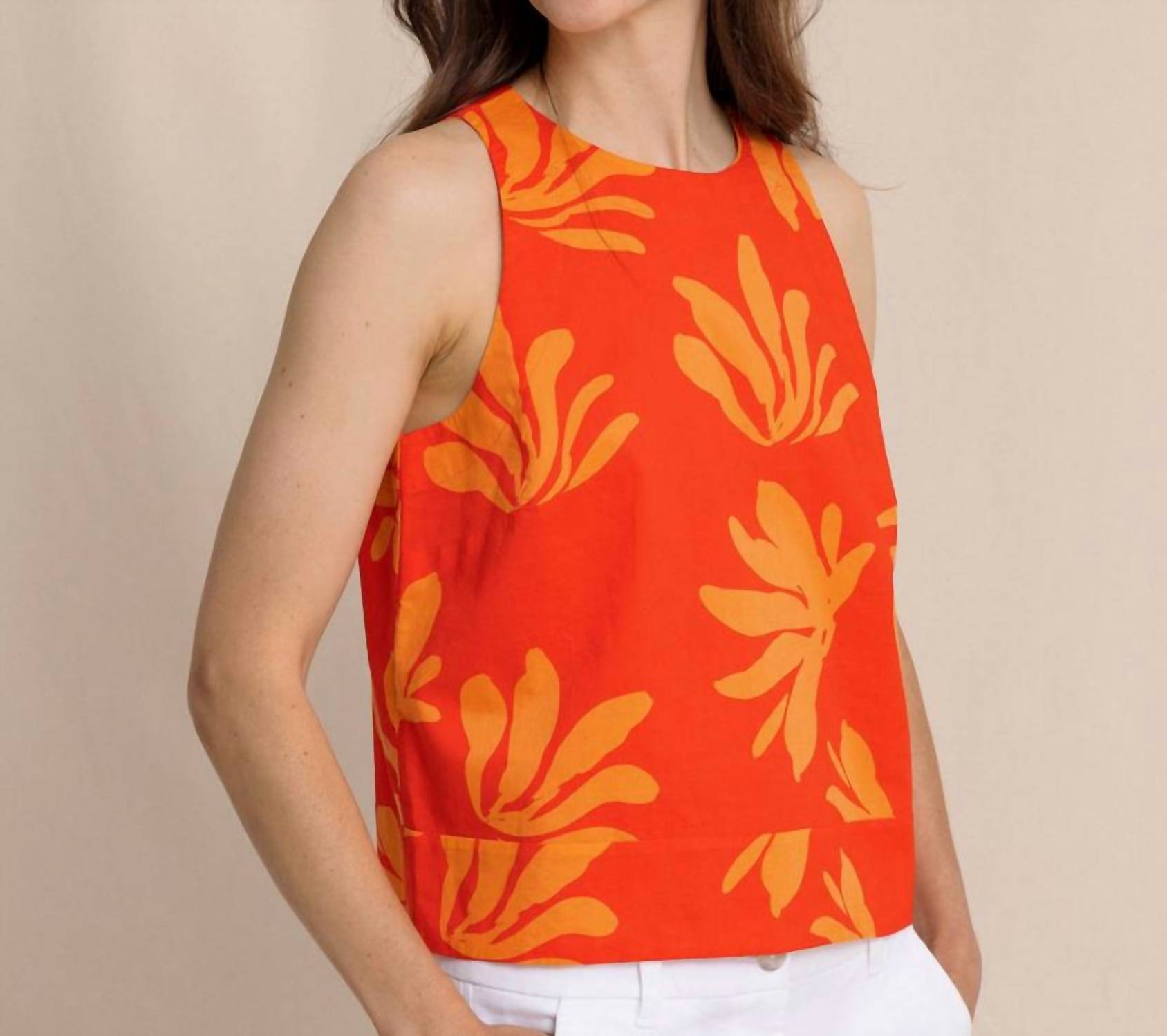 Southern Tide - Simone Leafy Luxe Tank