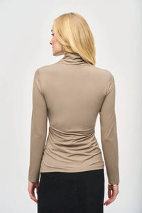 Joseph Ribkoff - COWL NECK RUCHED TOP