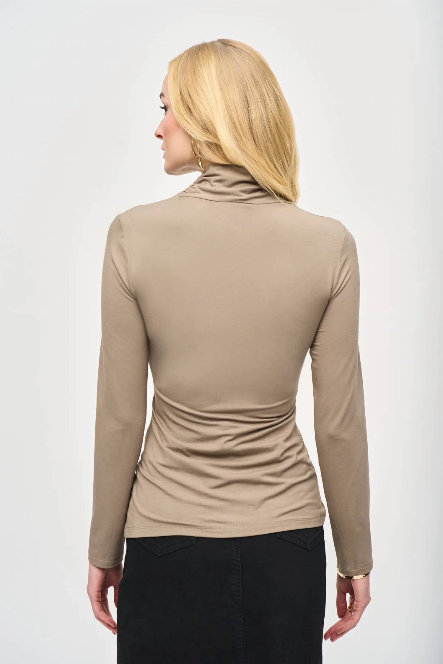Joseph Ribkoff - COWL NECK RUCHED TOP