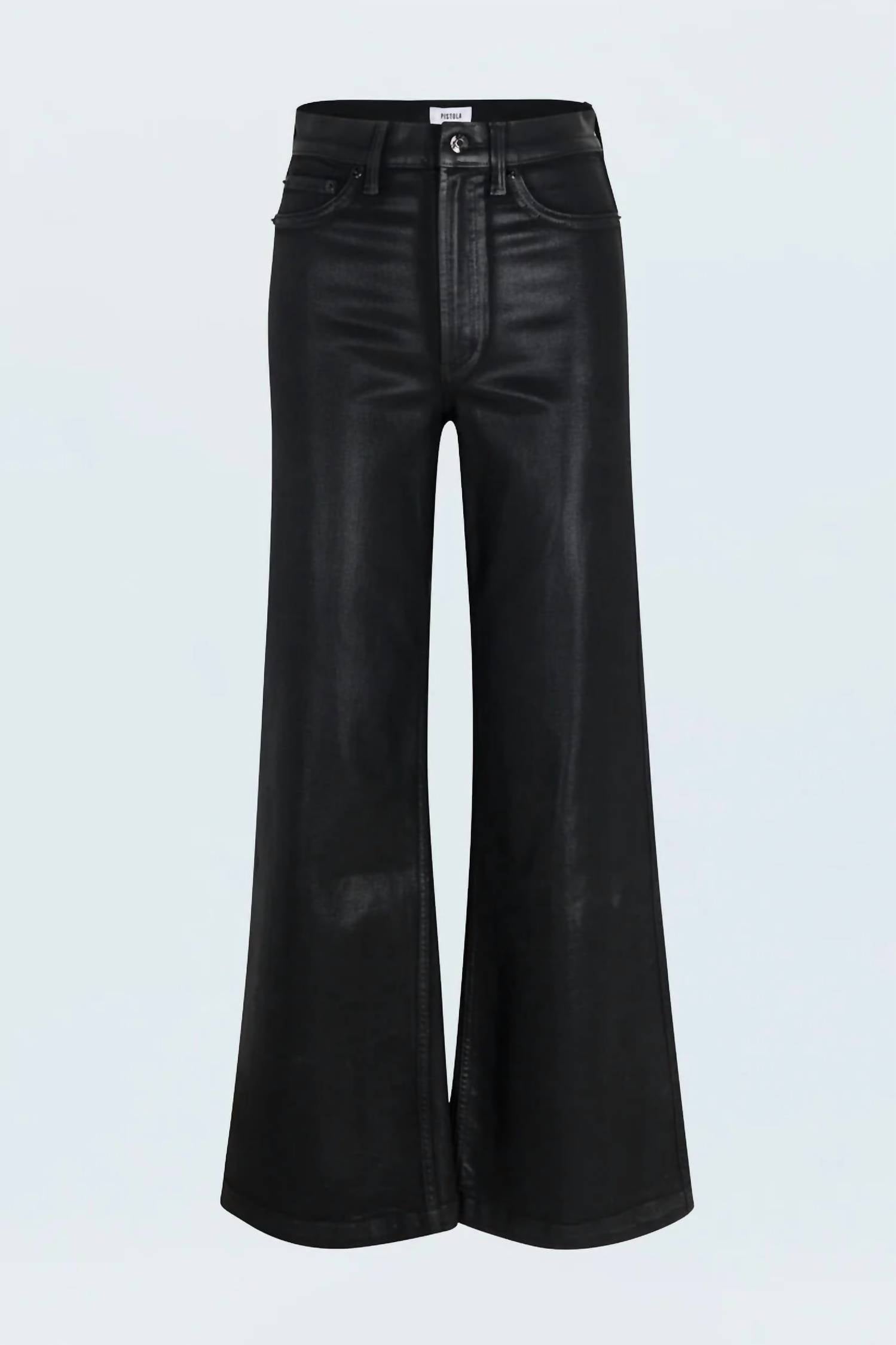 Pistola - Lana High Rise Ultra Wide Leg Coated Pants