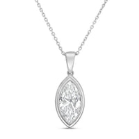 Diana M Jewels - Women's Marquise Lab-Grown Diamond Pendant Necklace (4.00 Ct) - Signature Plus