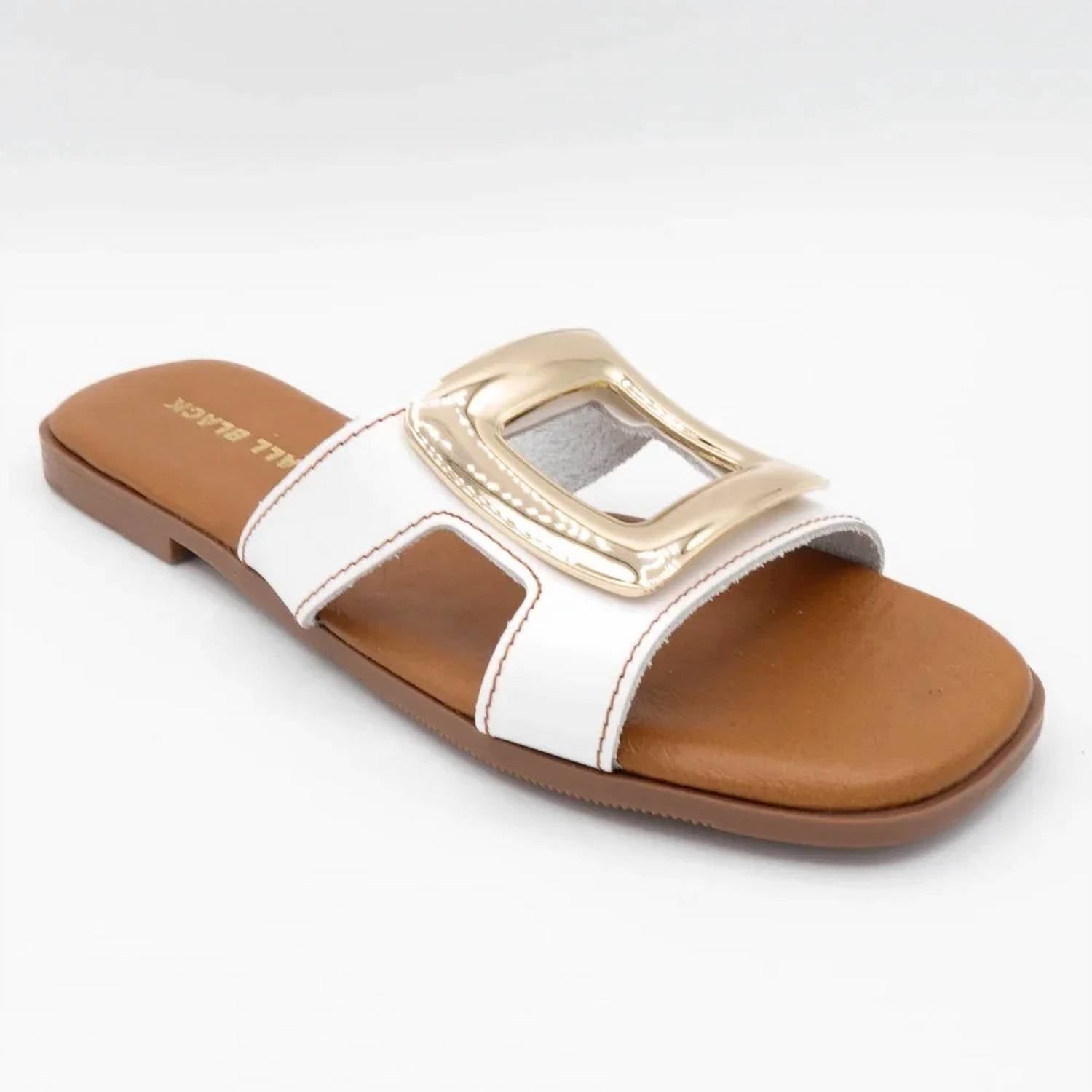 All Black - Women's Square Cut Slide