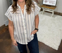 Vine & Love - Pin Striped Shirt