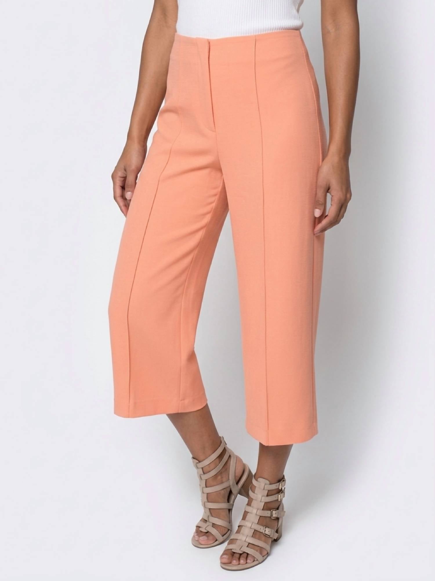 Alice + Olivia - Dylan High Waisted Wide Leg Cropped Pants