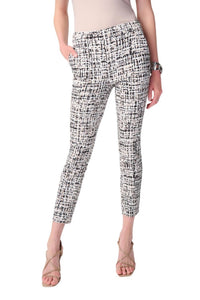 Joseph Ribkoff Tweed Motif Slim Leg Pants in van multi - women's pants
