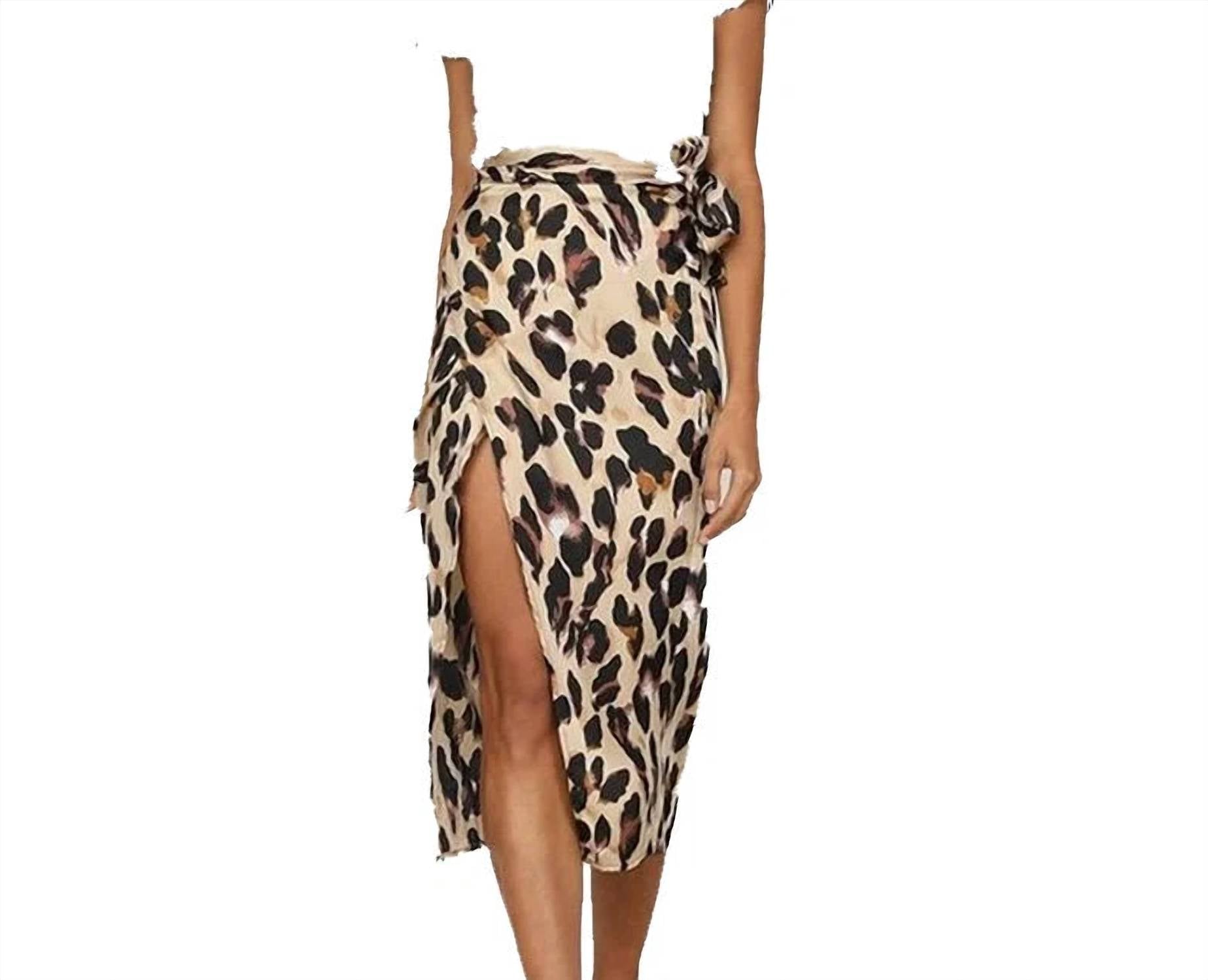 Never Fully Dressed - Leopard Jaspre Wrap Skirt