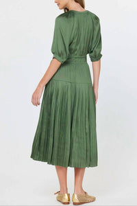 Current Air - Marlo Pleated Skirt Midi Dress