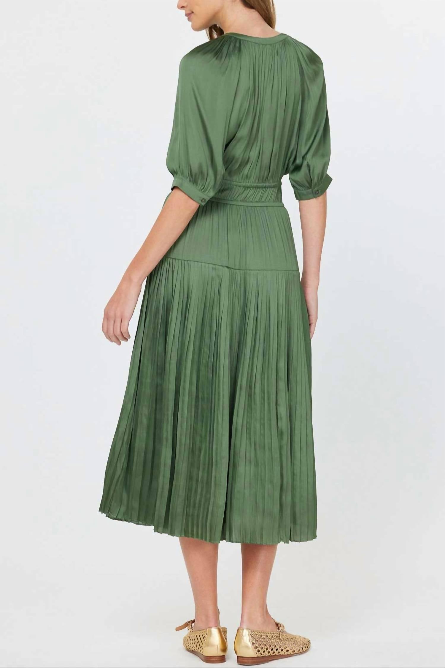 Current Air - Marlo Pleated Skirt Midi Dress