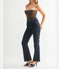 Just Black Denim - Cropped Flare Jeans