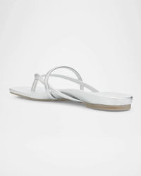 Pedro Garcia - Women's Belany Metallic Leather Flat Slide Sandals