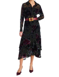 ALLISON NEW YORK CRAWFORD SKIRT in black floral 1 - women's skirt