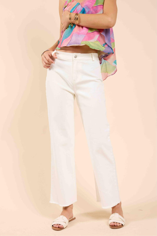 Sadie & Sage - Clear Eyes Wide Denim Jeans