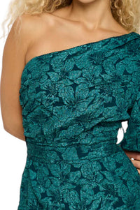 Meet Me In Santorini - Jade Allure One Shoulder Mini Dress