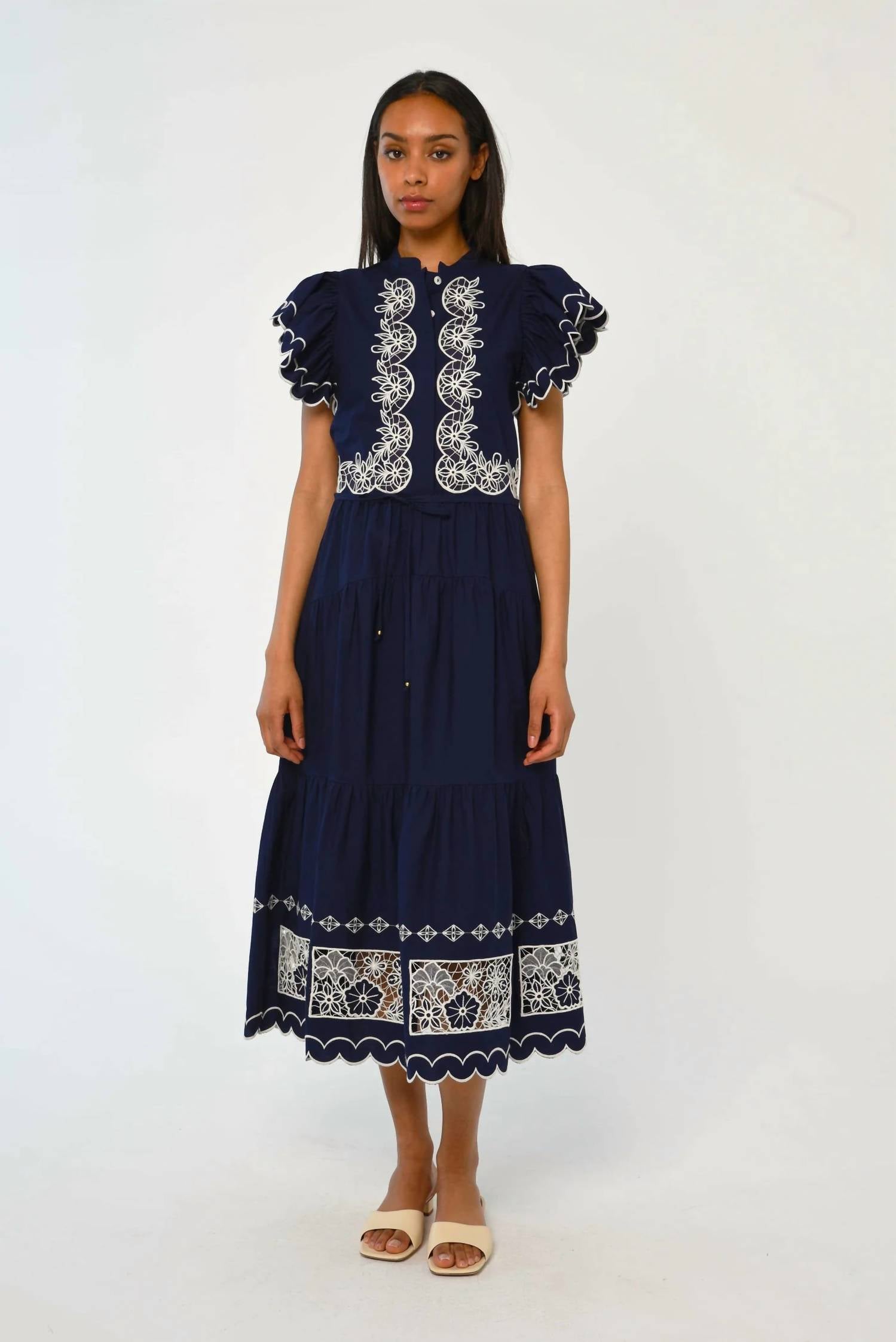 Love The Label - Romy Dress With Ruffle Trim Detail