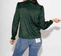 Ivy Jane - Long Sleeve Suede Top