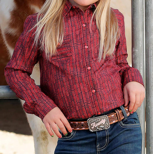 Cinch - Girl's Geometric Long Sleeves