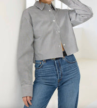 Sold Out Nyc - Cropped Everything Button Shirt
