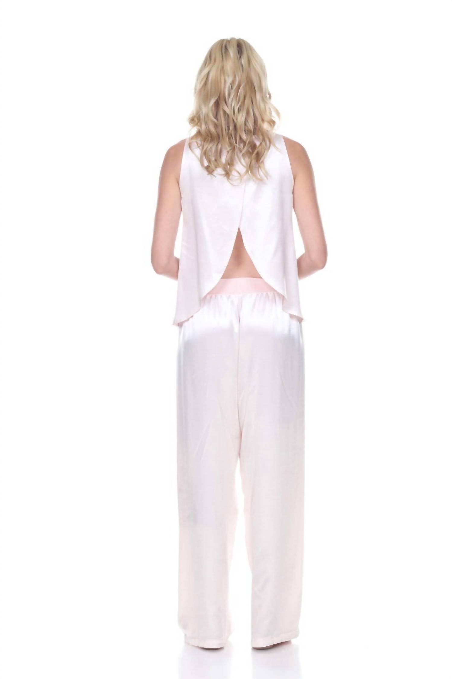 Cece Satin Cami With Open Back