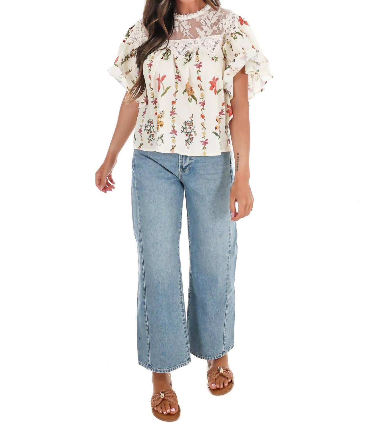 Entro - Women's Meadow Muse Floral Top