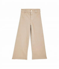 tractr Wide Leg Ankle Cropped Jeans in khaki - kids' jeans - view 4