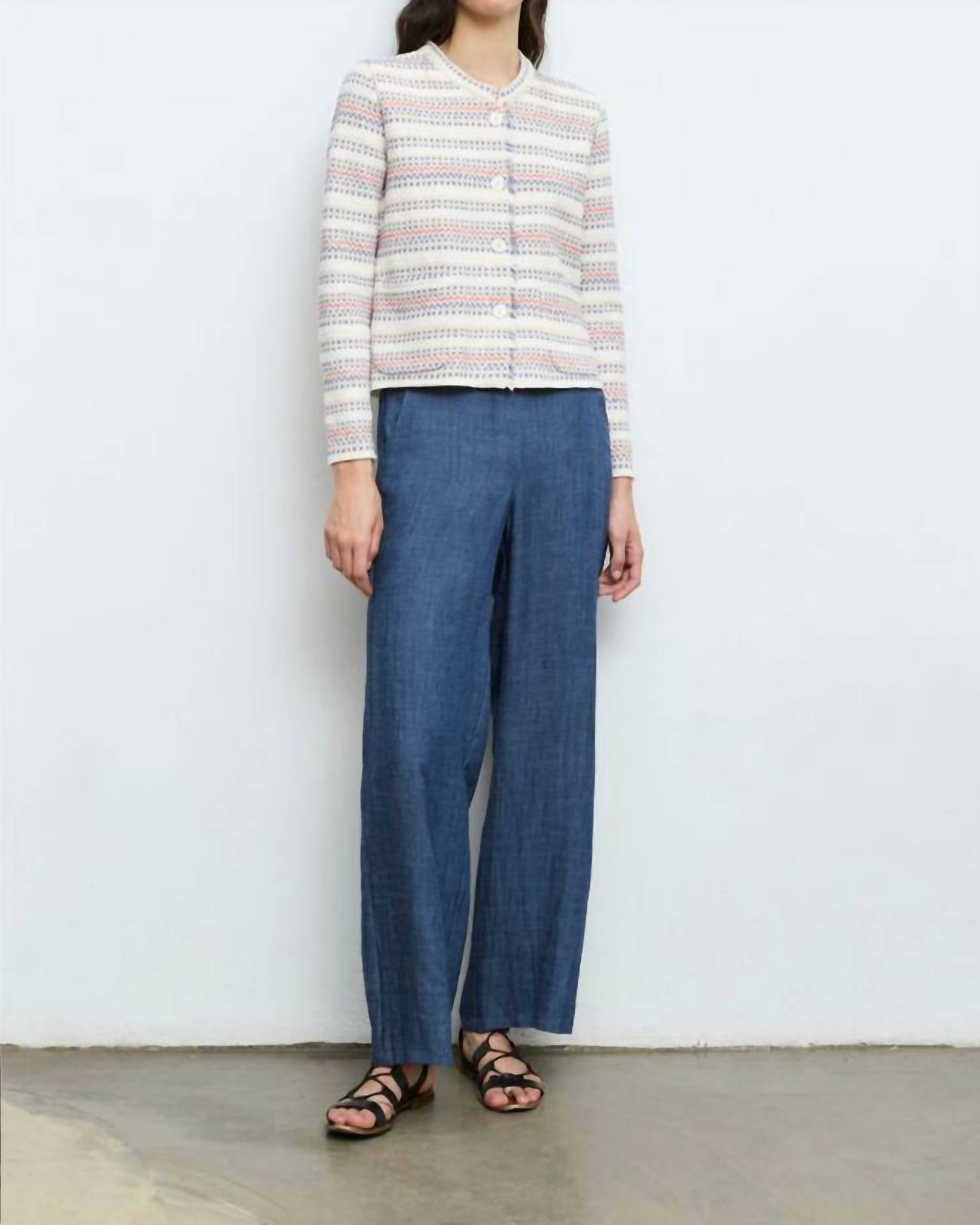 Aldo Martins - Woven Long Sleeve Sweater Jacket