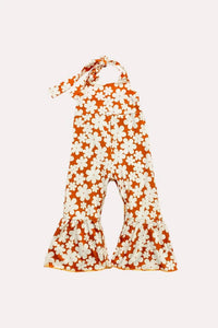Bailey'S Blossoms - Andi Pleated Bell Bottom Jumpsuit