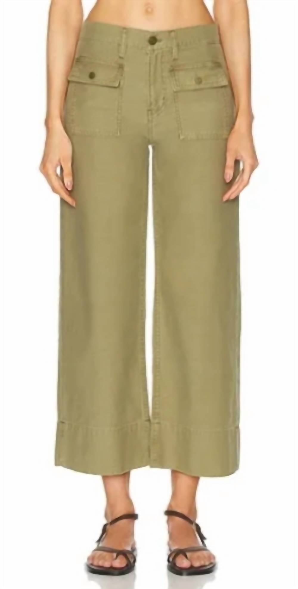 Frame - 70S PATCH POCKET CROP JEAN